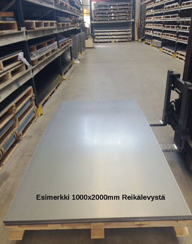Reikälevy HST (AISI316L) 1.5x1000x2000mm R3 T5 32%