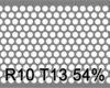 Reikälevy HST (AISI316L) 3.0x1000x2000mm R10 T13 54%